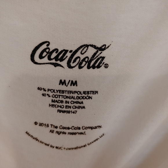 Coke White Cascading Ruffles Knit Tank Top Red Heart - Picture 3 of 7